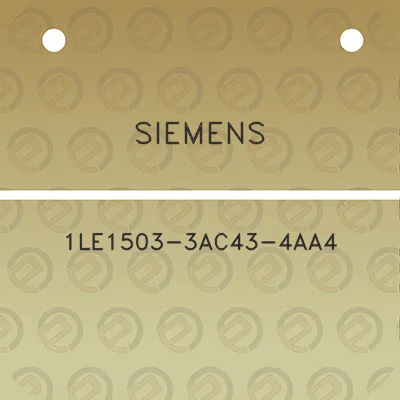 siemens-1le1503-3ac43-4aa4