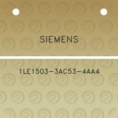 siemens-1le1503-3ac53-4aa4