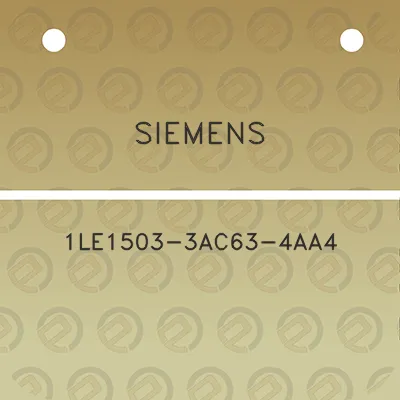 siemens-1le1503-3ac63-4aa4