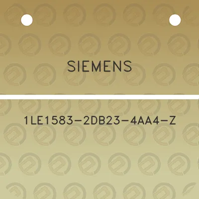 siemens-1le1583-2db23-4aa4-z