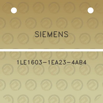 siemens-1le1603-1ea23-4ab4