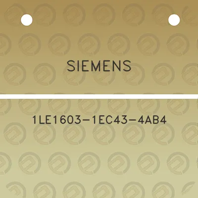 siemens-1le1603-1ec43-4ab4