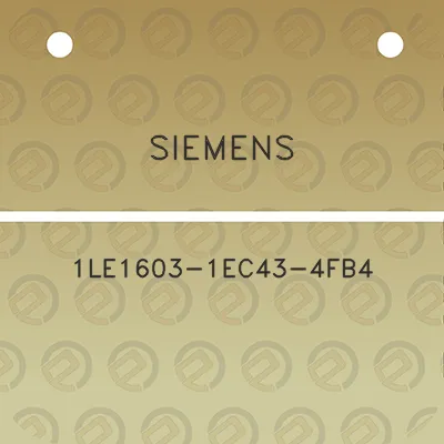 siemens-1le1603-1ec43-4fb4