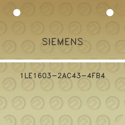 siemens-1le1603-2ac43-4fb4