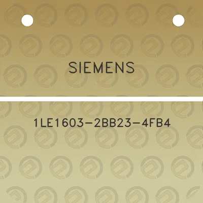 siemens-1le1603-2bb23-4fb4