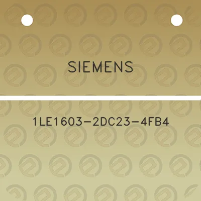 siemens-1le1603-2dc23-4fb4