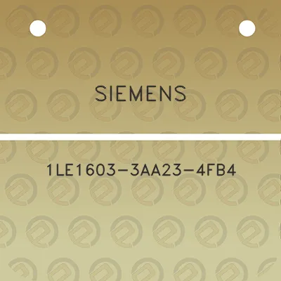 siemens-1le1603-3aa23-4fb4