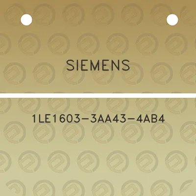 siemens-1le1603-3aa43-4ab4