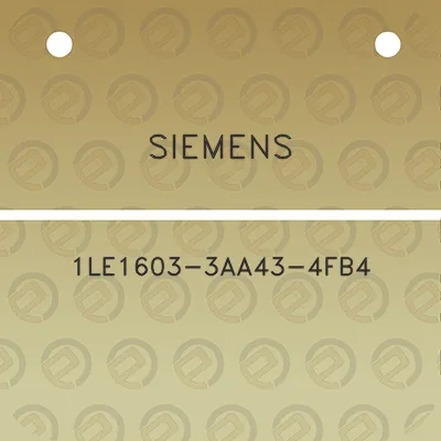 siemens-1le1603-3aa43-4fb4