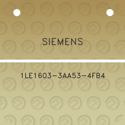 siemens-1le1603-3aa53-4fb4