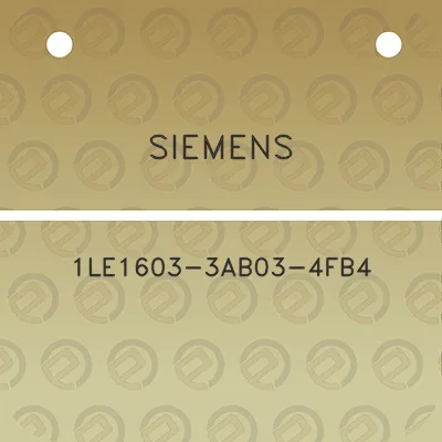 siemens-1le1603-3ab03-4fb4