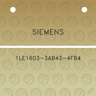 siemens-1le1603-3ab43-4fb4