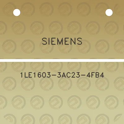 siemens-1le1603-3ac23-4fb4