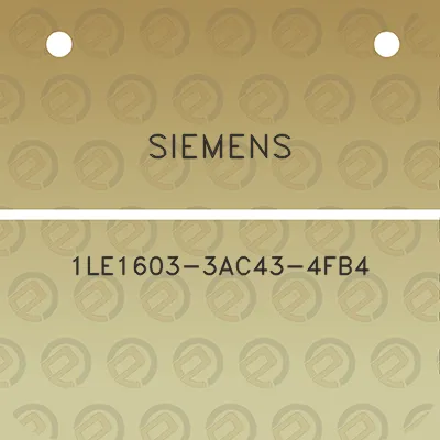 siemens-1le1603-3ac43-4fb4