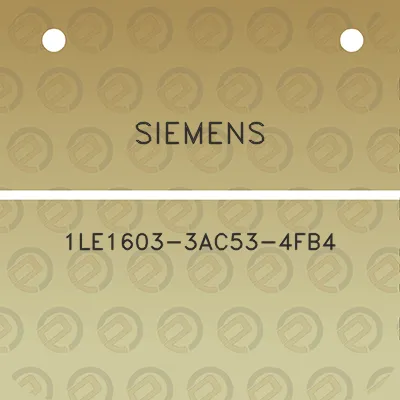 siemens-1le1603-3ac53-4fb4