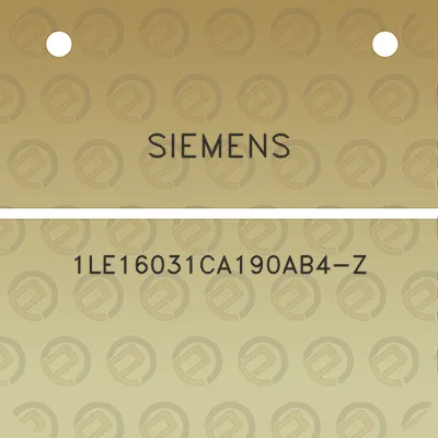 siemens-1le16031ca190ab4-z