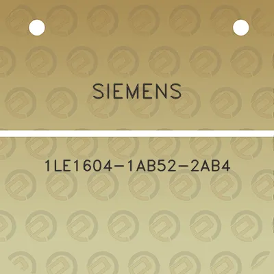 siemens-1le1604-1ab52-2ab4