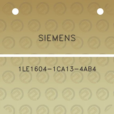 siemens-1le1604-1ca13-4ab4