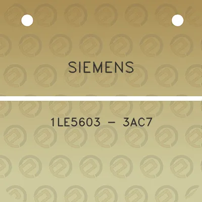 siemens-1le5603-3ac7