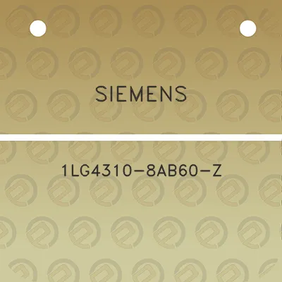 siemens-1lg4310-8ab60-z