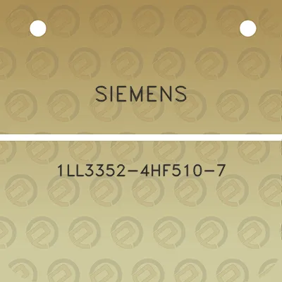 siemens-1ll3352-4hf510-7