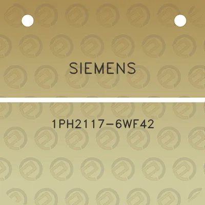 siemens-1ph2117-6wf42