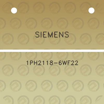 siemens-1ph2118-6wf22