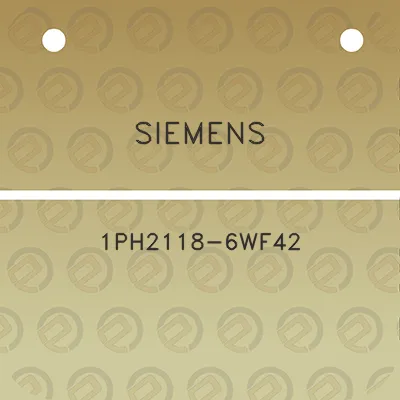 siemens-1ph2118-6wf42