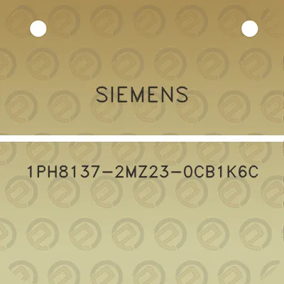 siemens-1ph8137-2mz23-0cb1k6c