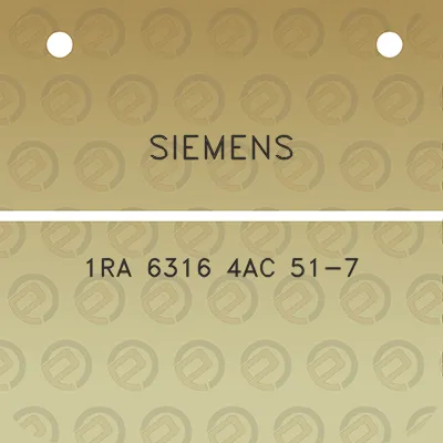 siemens-1ra-6316-4ac-51-7