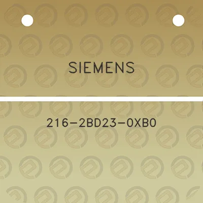 siemens-216-2bd23-0xb0