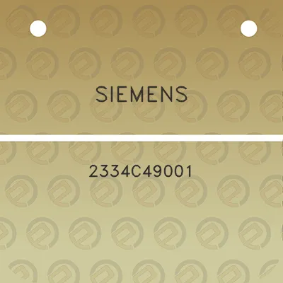 siemens-2334c49001