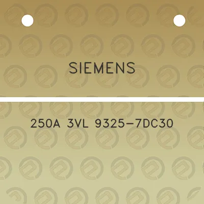 siemens-250a-3vl-9325-7dc30