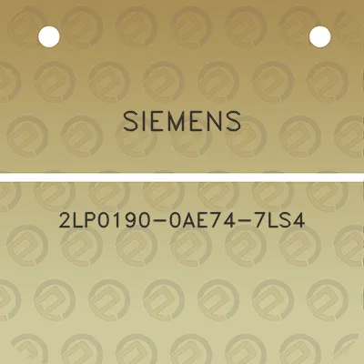 siemens-2lp0190-0ae74-7ls4