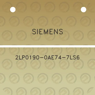 siemens-2lp0190-0ae74-7ls6