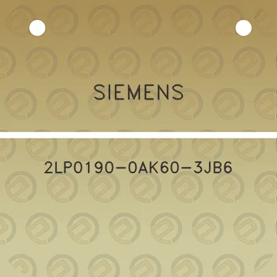 siemens-2lp0190-0ak60-3jb6