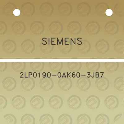 siemens-2lp0190-0ak60-3jb7