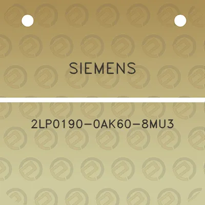 siemens-2lp0190-0ak60-8mu3