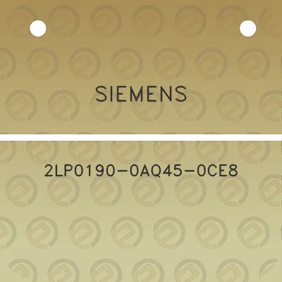 siemens-2lp0190-0aq45-0ce8