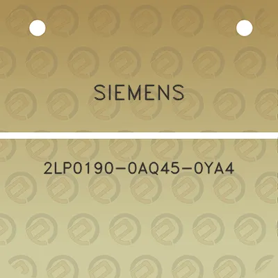 siemens-2lp0190-0aq45-0ya4