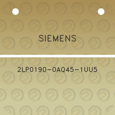 siemens-2lp0190-0aq45-1uu5