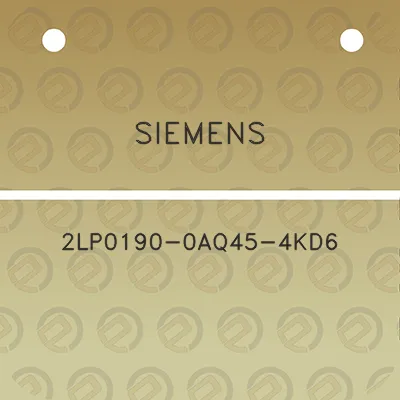 siemens-2lp0190-0aq45-4kd6