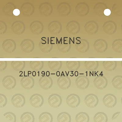 siemens-2lp0190-0av30-1nk4