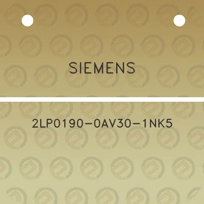 siemens-2lp0190-0av30-1nk5