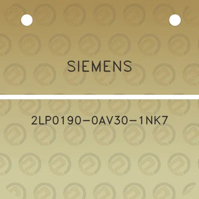 siemens-2lp0190-0av30-1nk7