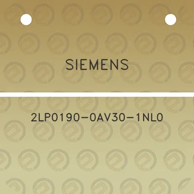 siemens-2lp0190-0av30-1nl0