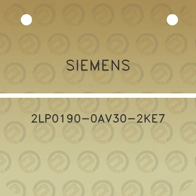 siemens-2lp0190-0av30-2ke7