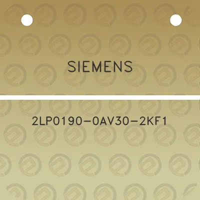 siemens-2lp0190-0av30-2kf1