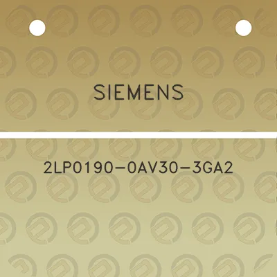 siemens-2lp0190-0av30-3ga2