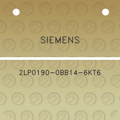 siemens-2lp0190-0bb14-6kt6